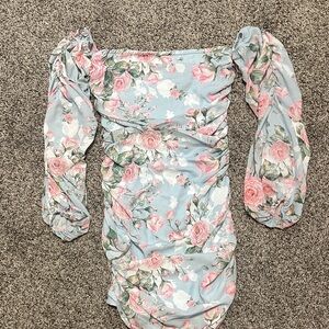 Pretty Little Thing Floral Off-Shoulder Dress NWOT